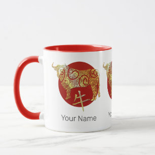 Ox Chinese Zodiac Horoscope Constellation Sign Mug