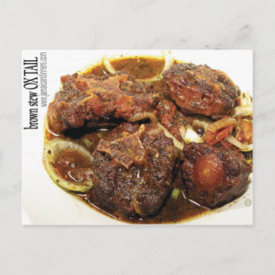 Ox tail Brown Stew Postcard