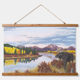 Oxbow Bend Grand Teton's Hanging Tapestry
