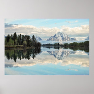 Oxbow Bend Reflection Poster