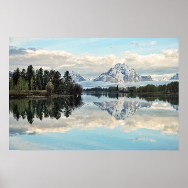 Oxbow Bend Reflection Poster (Front)