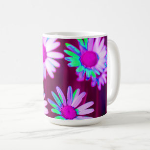 Oxeye Daisy Meadow Pop Art Style Coffee Mug