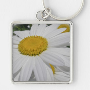 Oxeye Daisy Wildflower Floral Items Key Ring