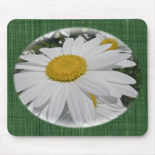 Oxeye Daisy Wildflower Floral Items Mouse Mat (Front)