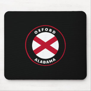Oxford Alabama Al State Flag Badge Vacation Mouse Mat