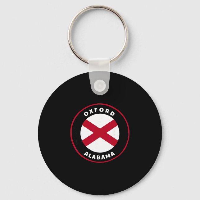 Oxford Alama Al State Flag Dge Vacation  Key Ring (Front)