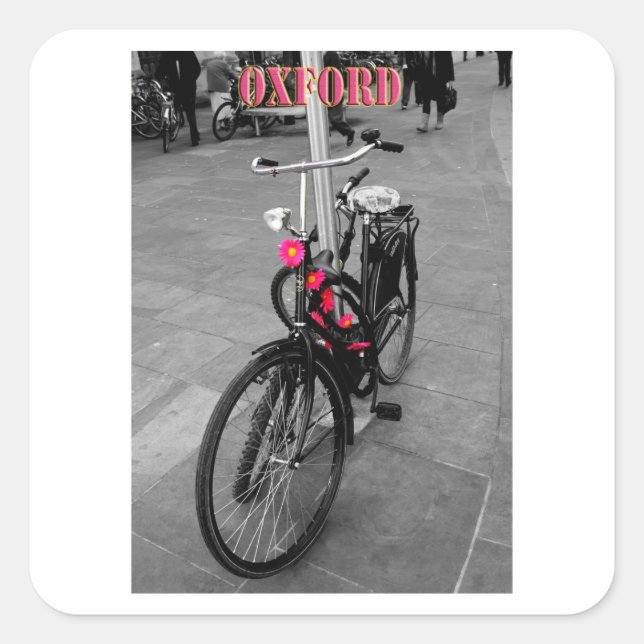 Oxford bike square sticker (Front)