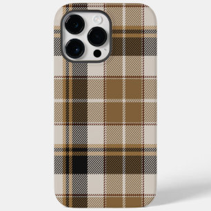 Oxford Black and Tan Plaid iPhone 14 Pro Max Case