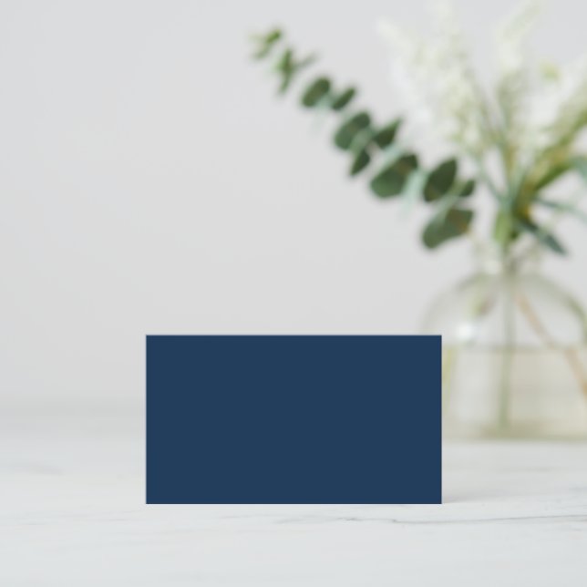 Oxford Blue Business Card Template (Standing Front)