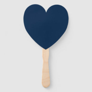 Oxford Blue Heart-Shaped Fans – Customisable
