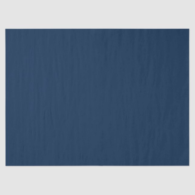Oxford Blue Solid Colour Tissue Paper (Front)