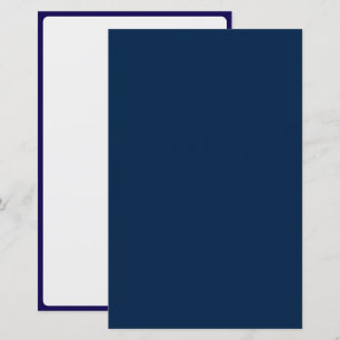 Oxford Blue + White Custom Paper Sheet Design
