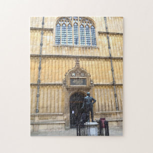 Oxford Bodleian Library Entrance, Oxford, England. Jigsaw Puzzle