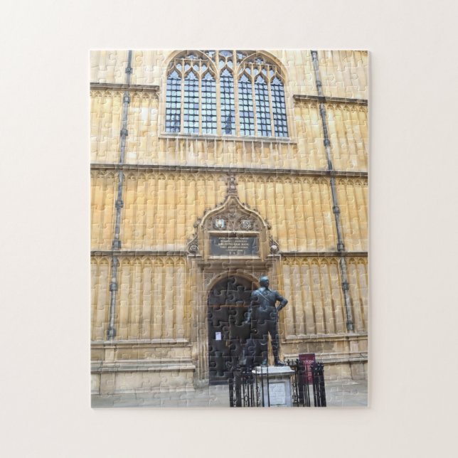 Oxford Bodleian Library Entrance, Oxford, England. Jigsaw Puzzle (Vertical)