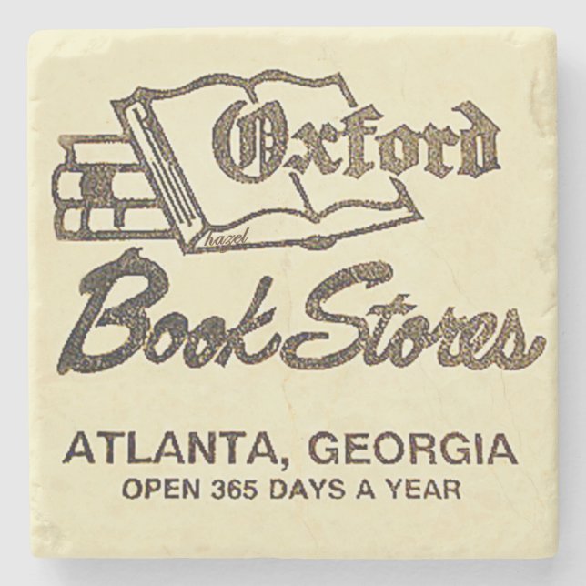 Oxford Bookstore Atlanta, Oxford Bookstore Stone Coaster (Front)