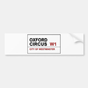 Oxford Circus Lodon England Bumper Sticker