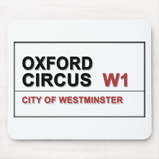 Oxford Circus Lodon England Mouse Mat (Front)