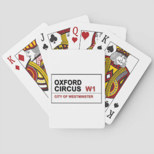 Oxford Circus Lodon England Playing Cards