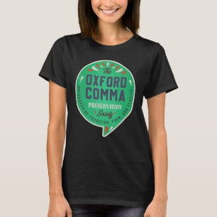 Oxford Comma Preservation Society Vintage Team Oxf T-Shirt
