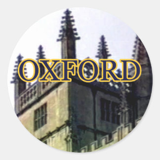 Oxford England 1986 Building Spirals 1 Classic Round Sticker