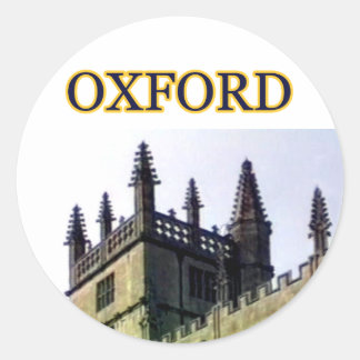 Oxford England 1986 Building Spirals 1 Classic Round Sticker