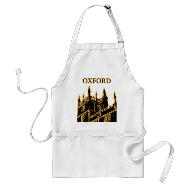 Oxford England 1986 Building Spirals Brown Standard Apron (Front)