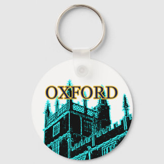 Oxford England 1986 Building Spirals Cyan Key Ring