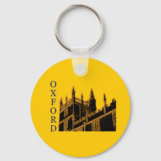 Oxford England 1986 Building Spirals Gold Key Ring