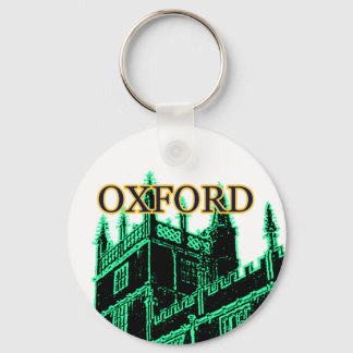 Oxford England 1986 Building Spirals Green Key Ring