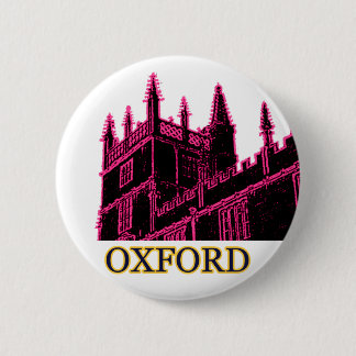 Oxford England 1986 Building Spirals Magenta 6 Cm Round Badge