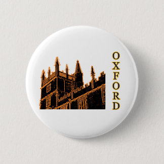 Oxford England 1986 Building Spirals Orange 6 Cm Round Badge