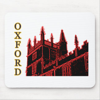 Oxford England 1986 Building Spirals Red Mouse Mat