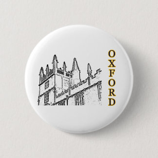 Oxford England 1986 Building Spirals White 6 Cm Round Badge