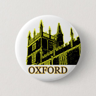 Oxford England 1986 Building Spirals Yellow 6 Cm Round Badge