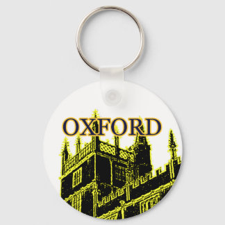 Oxford England 1986 Building Spirals Yellow Key Ring