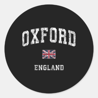 Oxford England Athletic Sports Classic Round Sticker