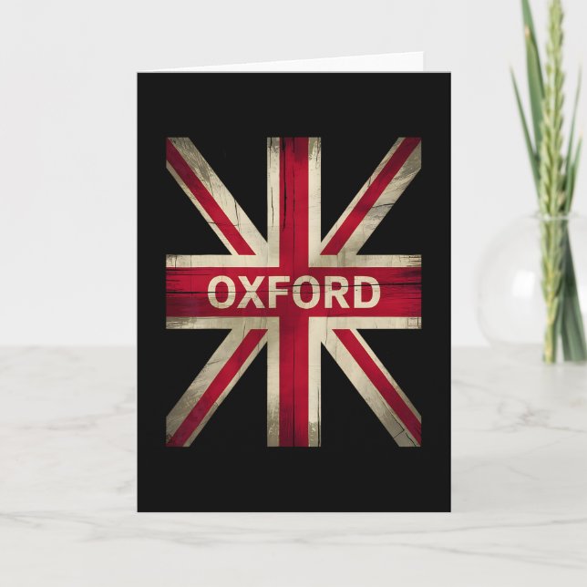 Oxford England Britain Uk History Vacation Souveni Card (Front)