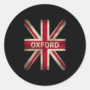 Oxford England Britain Uk History Vacation Souveni Classic Round Sticker