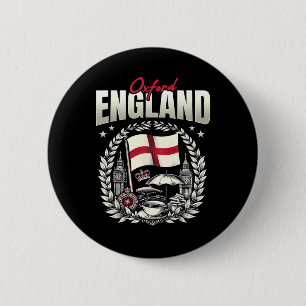 Oxford England Flag Souvenir Oxford Vacation 6 Cm Round Badge
