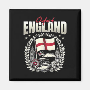 Oxford England Flag Souvenir Oxford Vacation  Magnet