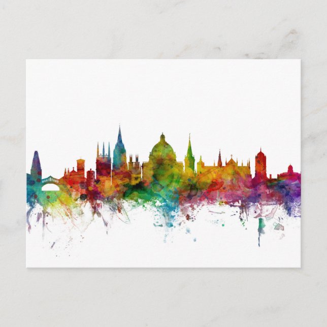 Oxford England Skyline Postcard (Front)