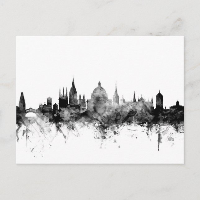 Oxford England Skyline Postcard (Front)