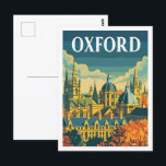 Oxford England Vintage Famous Travel Place Postcard<br><div class="desc">Oxford England United Kingdom Famous Travel Place</div>