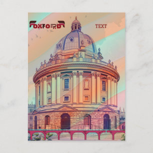 Oxford England Water Travel Travel Poster Design  Postcard