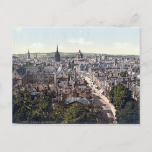 Oxford High Street, England panorama Postcard