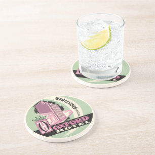 Oxford Hotel, Montevideo, Uruguay, Vintage Travel Coaster