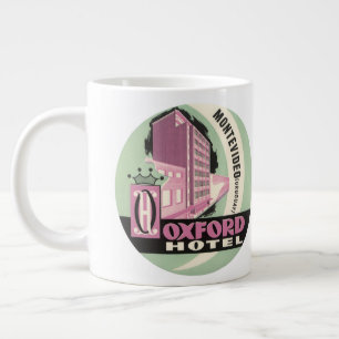 Oxford Hotel, Montevideo, Uruguay, Vintage Travel Large Coffee Mug