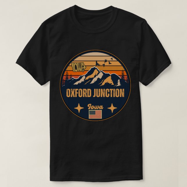 Oxford Junction, Iowa T-Shirt (Design Front)