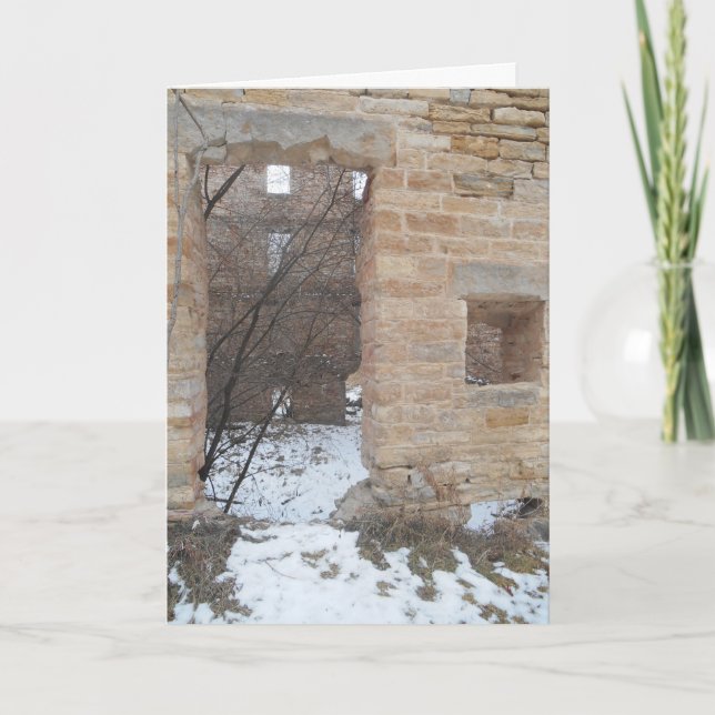 "Oxford Mill Entrance" Christmas Card (Front)