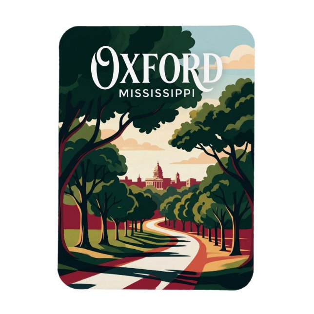 Oxford Mississippi Magnet (Vertical)
